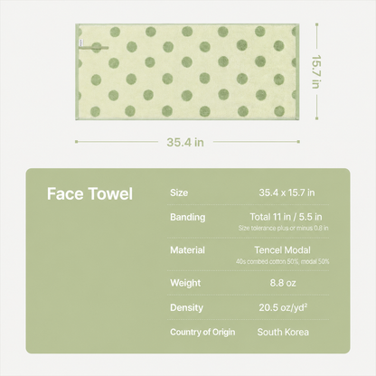 Dot Lemon Sabi Modal Tencel Banded Towel Set (5-Piece)