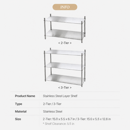 Stainless Steel Layer Shelf