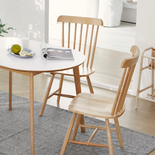 Solid Wood Dining Chair Set of 2