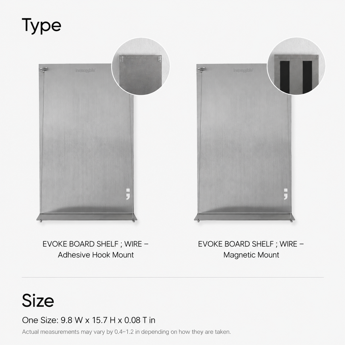 Magnetic Stainless Steel Wall Organizer
