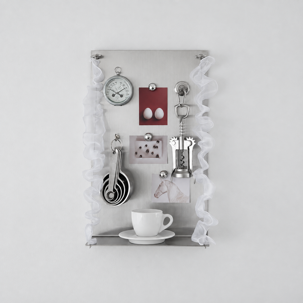 Magnetic Stainless Steel Wall Organizer