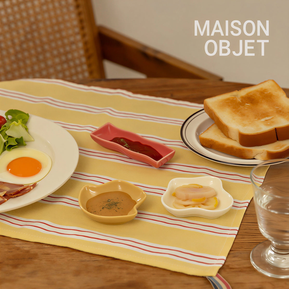 Playful Ceramic Snack Plate Set