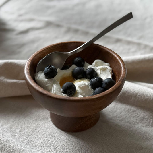 Acacia Wood Dessert Bowl