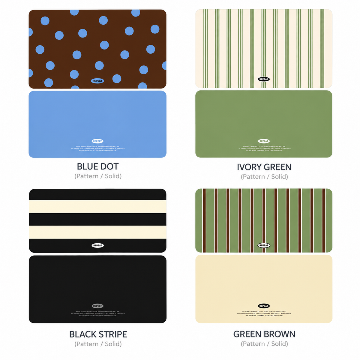 Days Reversible Table Mat Set (2-Piece)