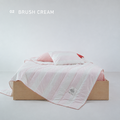 Morning Cost Cotton Seersucker Summer Comforter and Pillowcase Set