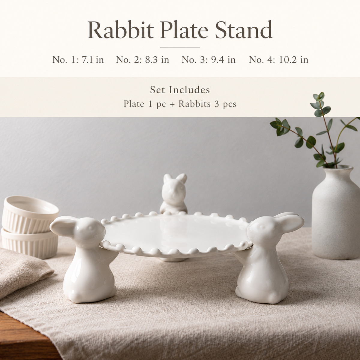 Rabbit Dessert Cake Stand