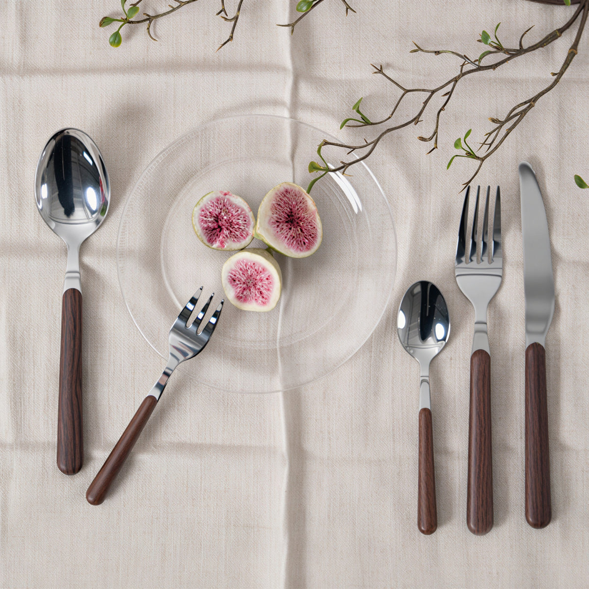 Walnut Handle Flatware