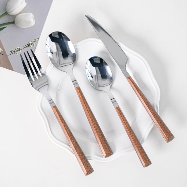 Raen Wood Handle Flatware
