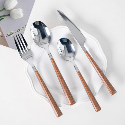 Raen Wood Handle Flatware