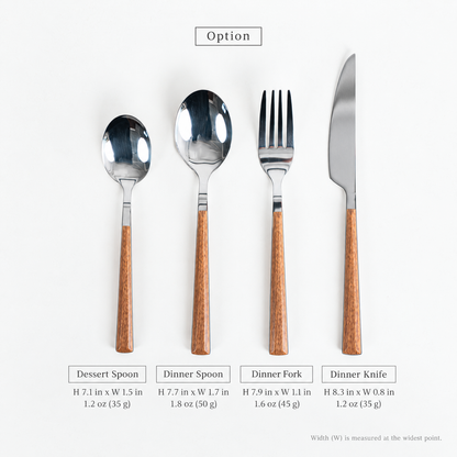 Raen Wood Handle Flatware