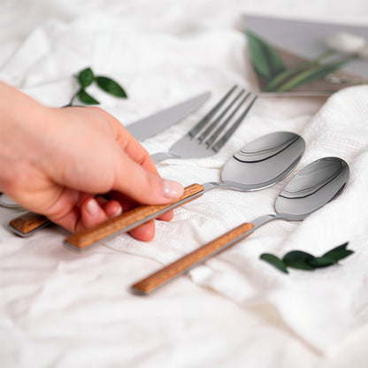 Raen Wood Handle Flatware