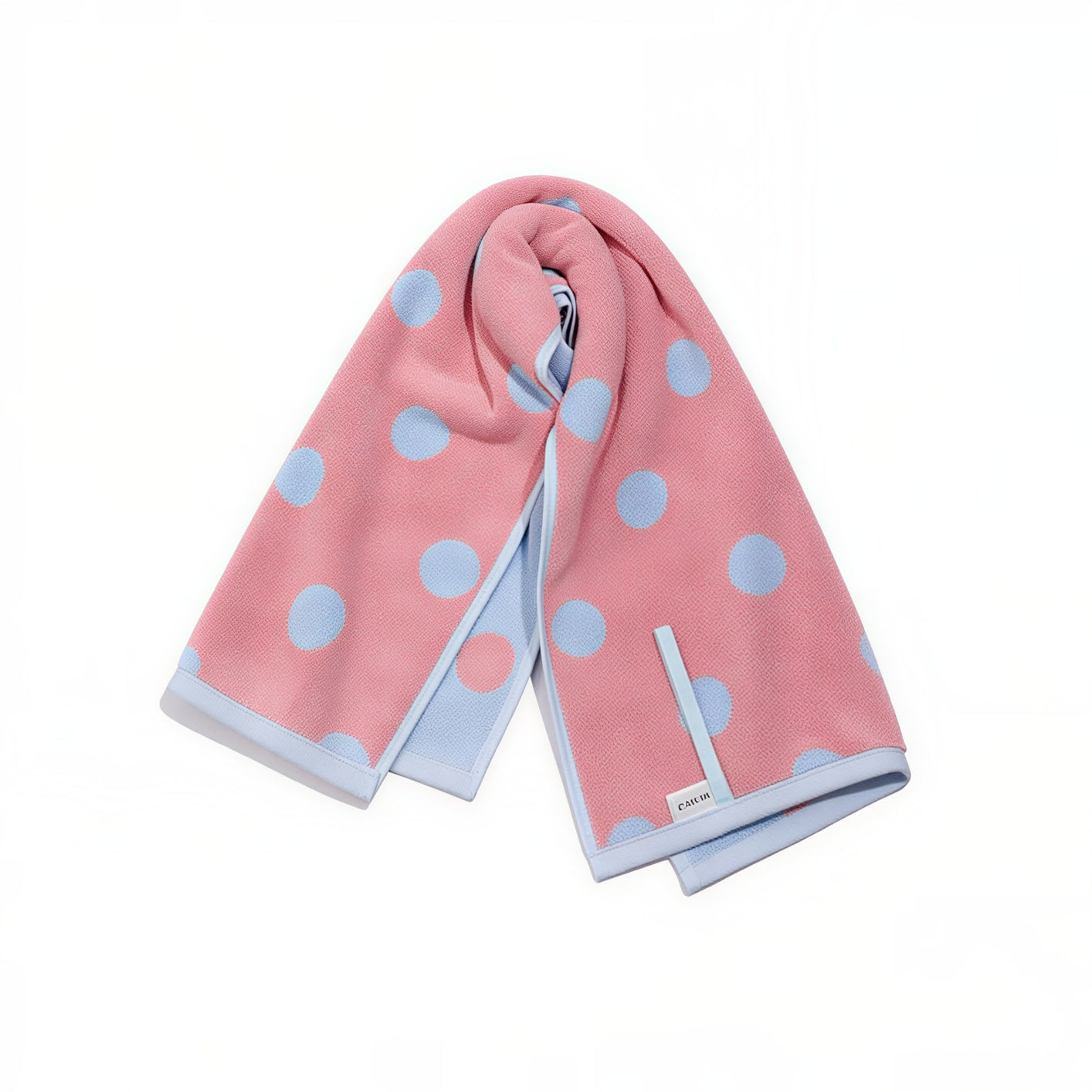 Dot Cotton Candy Modal Tencel Banded Towel Set (5-Piece)