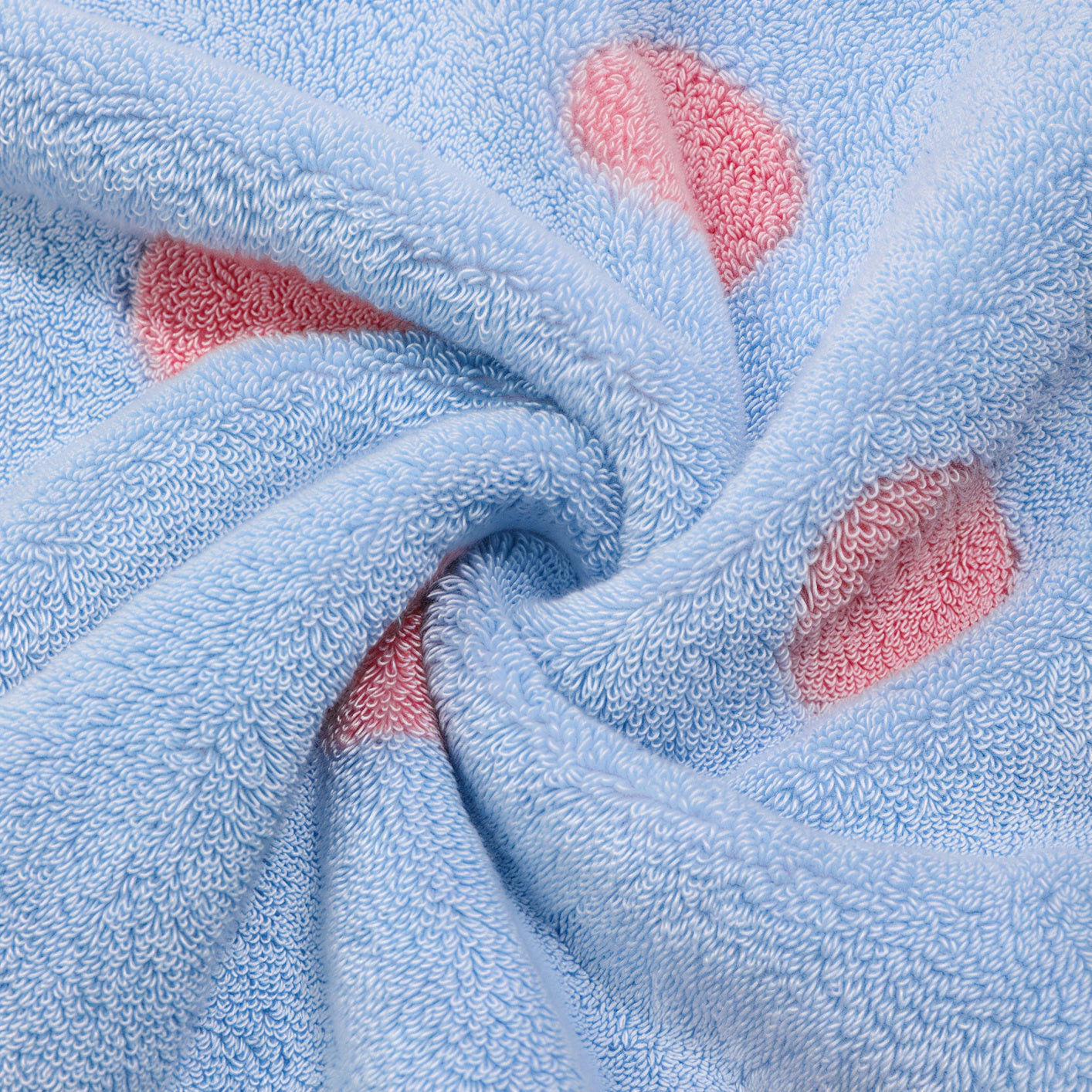 Dot Cotton Candy Modal Tencel Banded Towel Set (5-Piece)