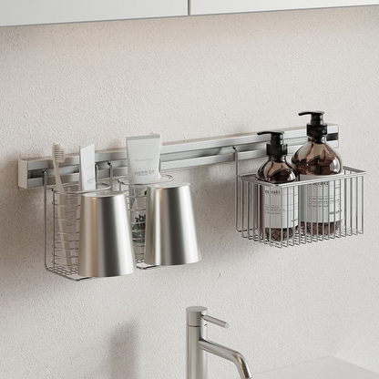 Modular Wall Rail Storage Organizer