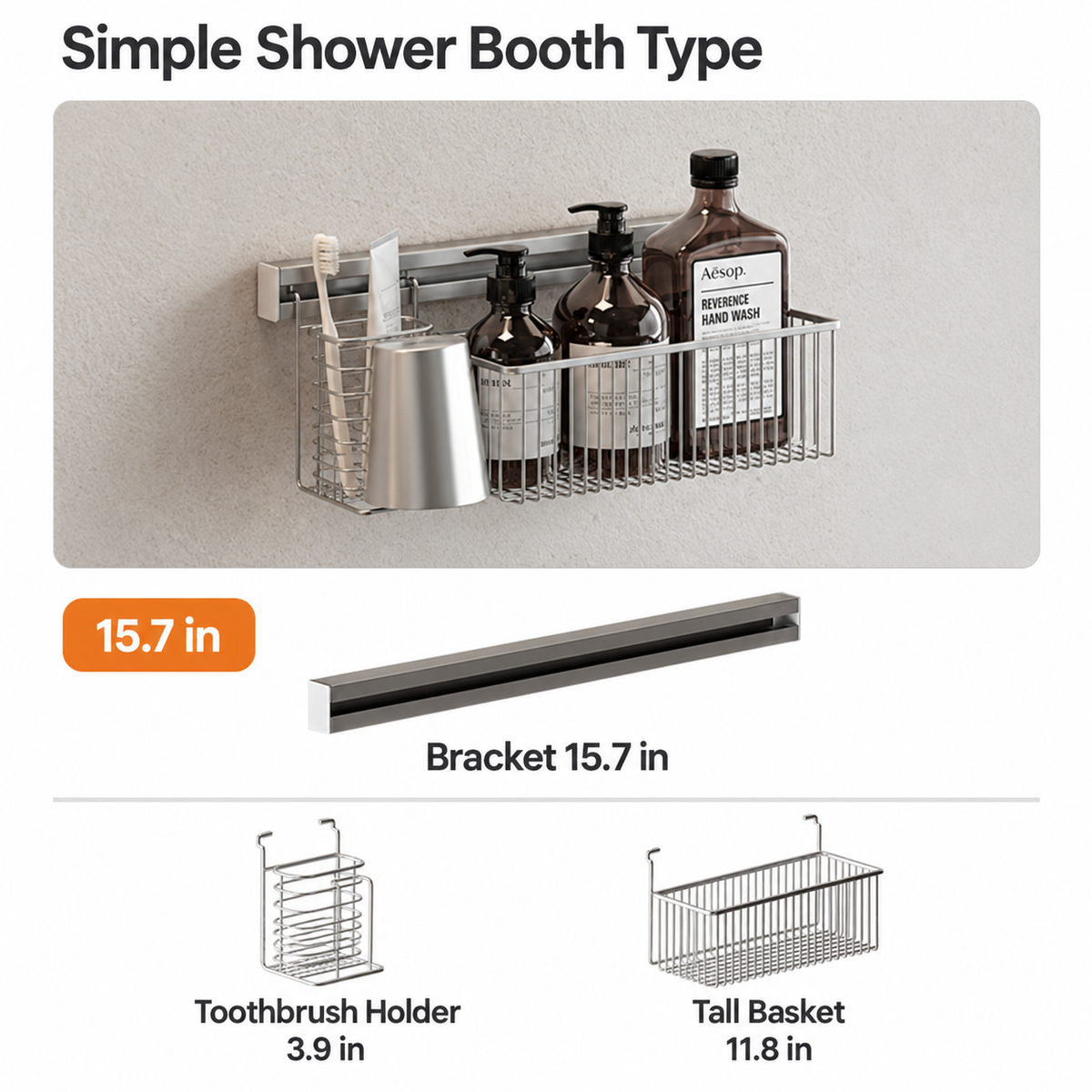 Modular Wall Rail Storage Organizer