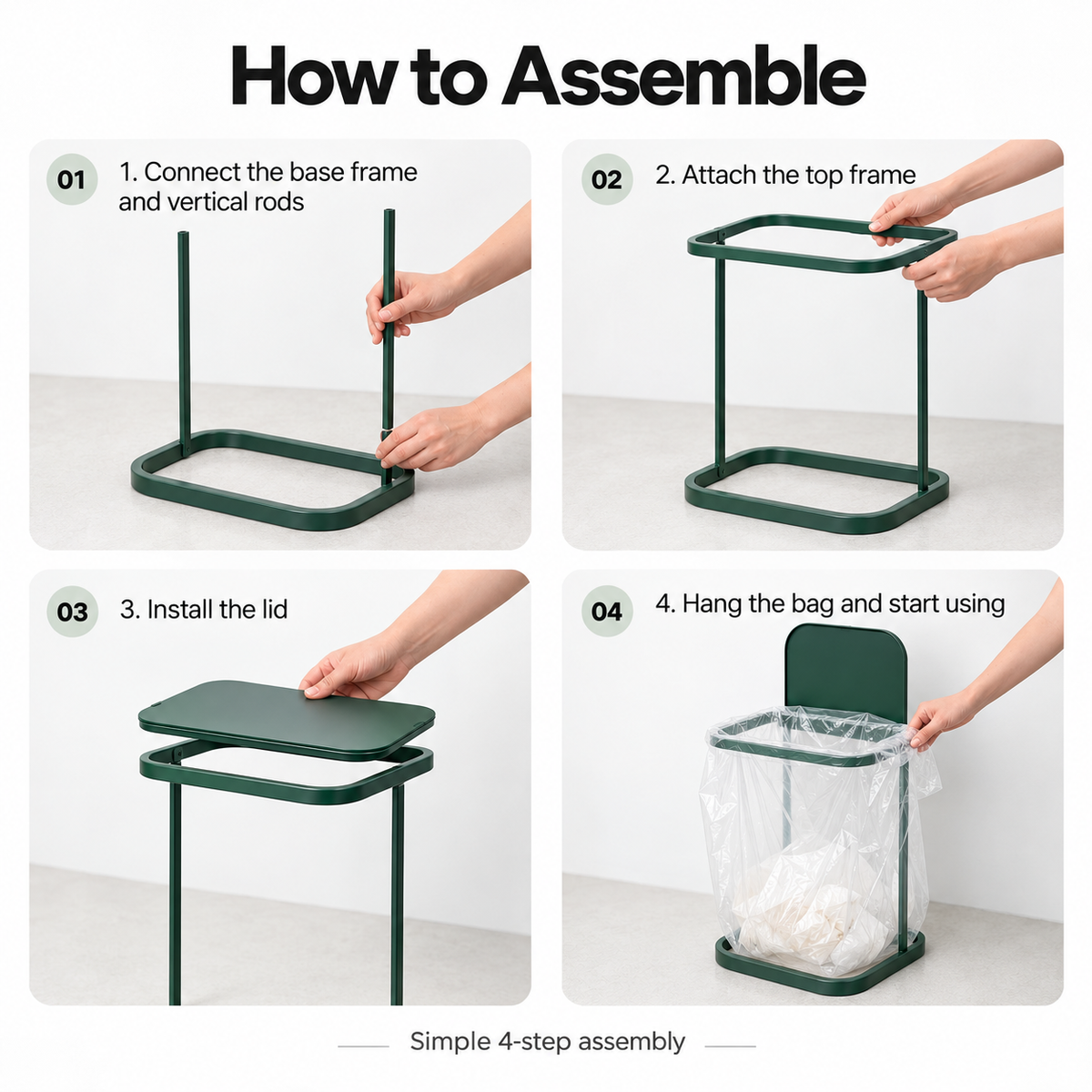 Freestanding Recycling Bin
