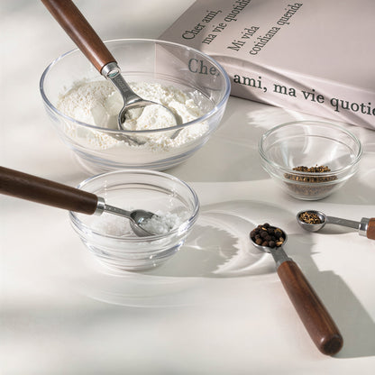 Walnut Handle Measuring Spoons (Set of 4)