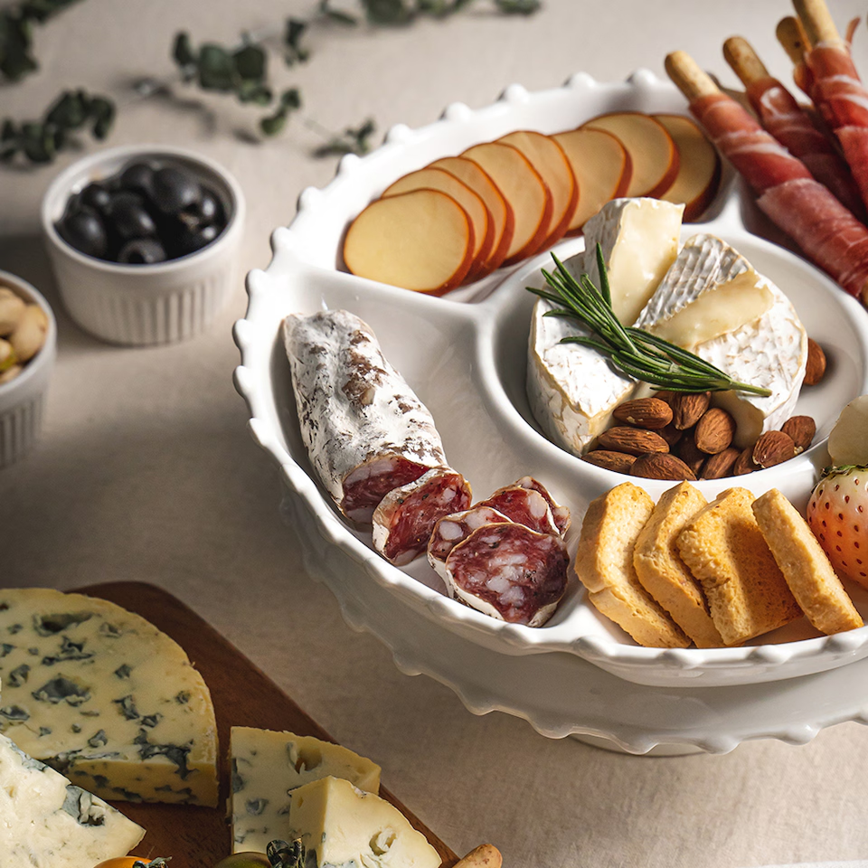 Royal Adderley Snow Divided Serving Plate