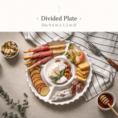 Royal Adderley Snow Divided Serving Plate