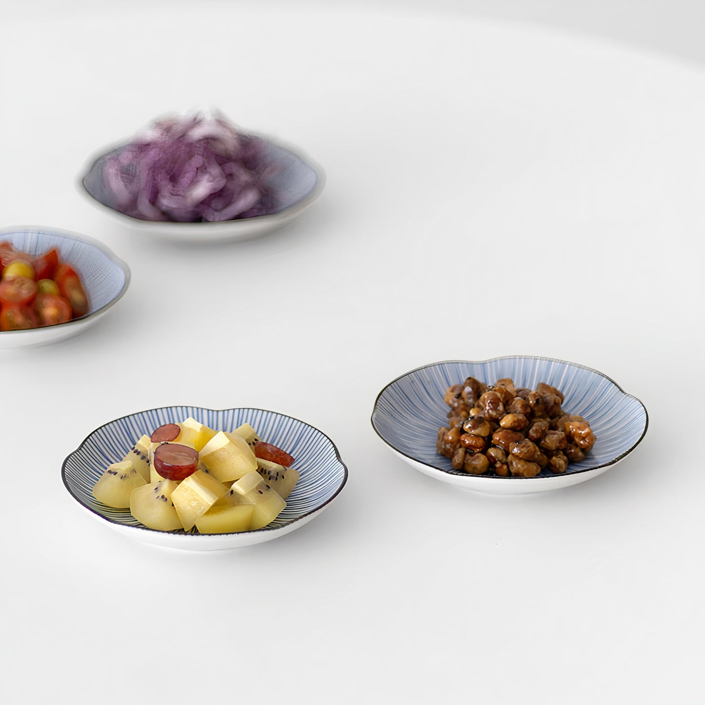Hanatokusa Side Plate 4-Piece Set