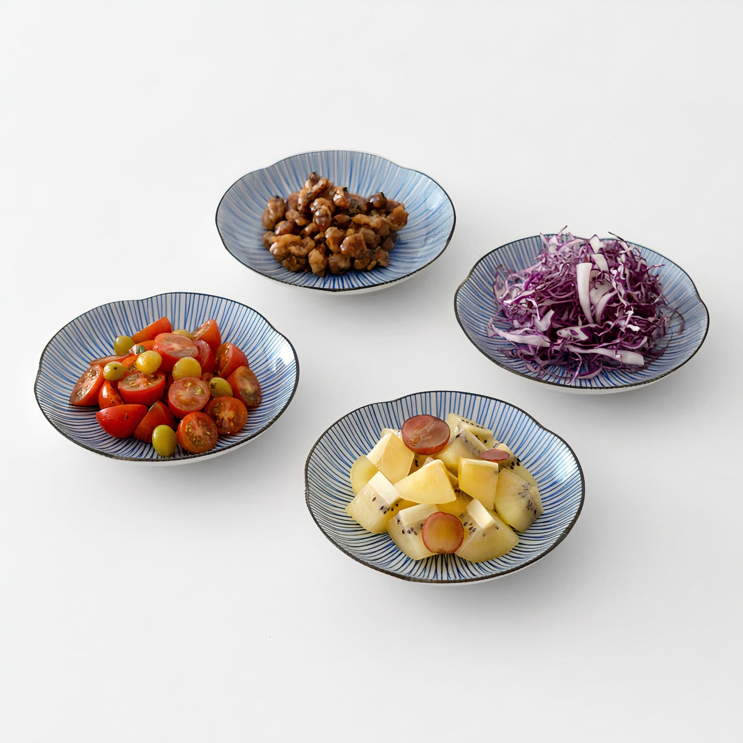 Hanatokusa Side Plate 4-Piece Set
