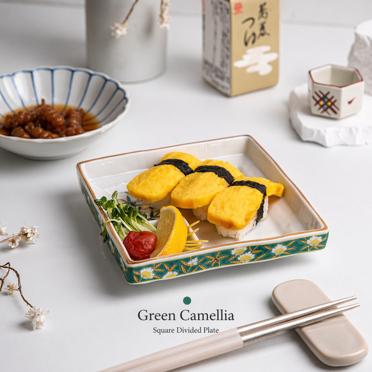 Square Divided Sushi Plate