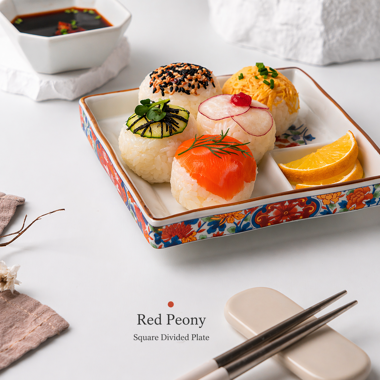 Square Divided Sushi Plate