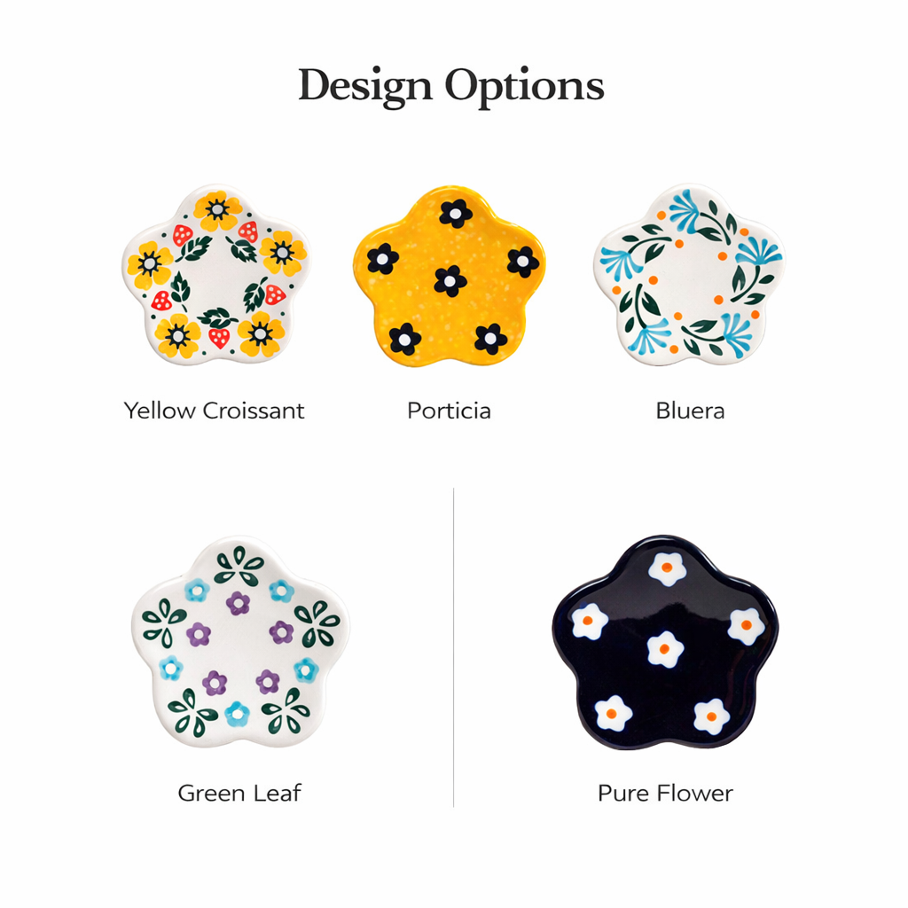 Floral Spoon Rest Set (5-Piece)