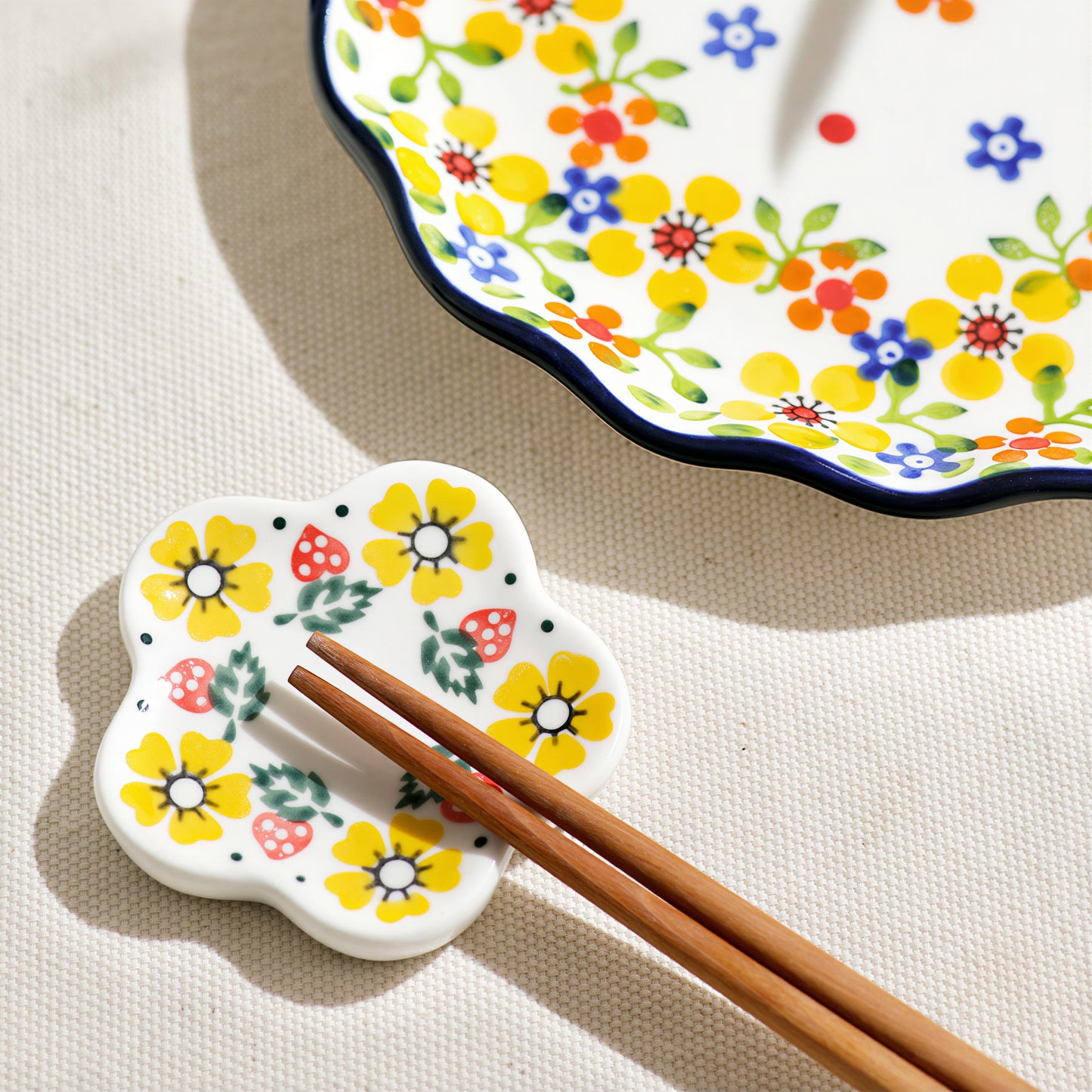 Floral Spoon Rest Set (5-Piece)