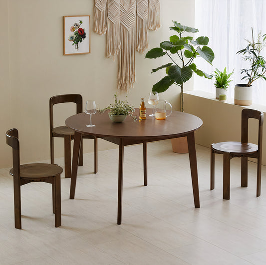 Round Extendable Dining Table