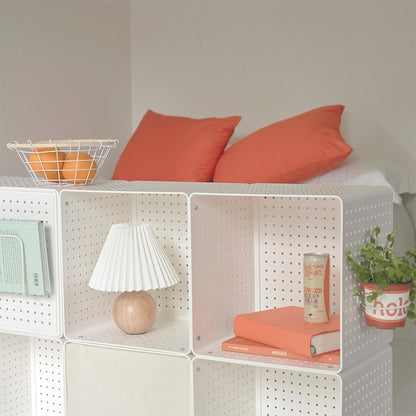 Pegboard Cable-Hiding Storage Cube