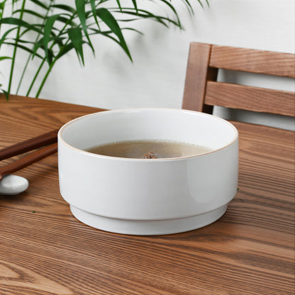 Olheum Stoneware Soup Bowl - detail view