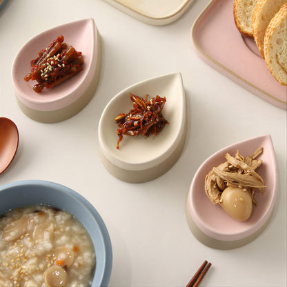 Droplet Pedestal Side Dish Plate