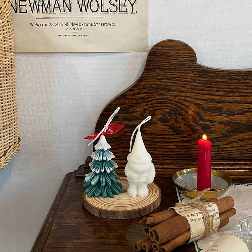 Santa & Tree Candle Holiday Gift Set