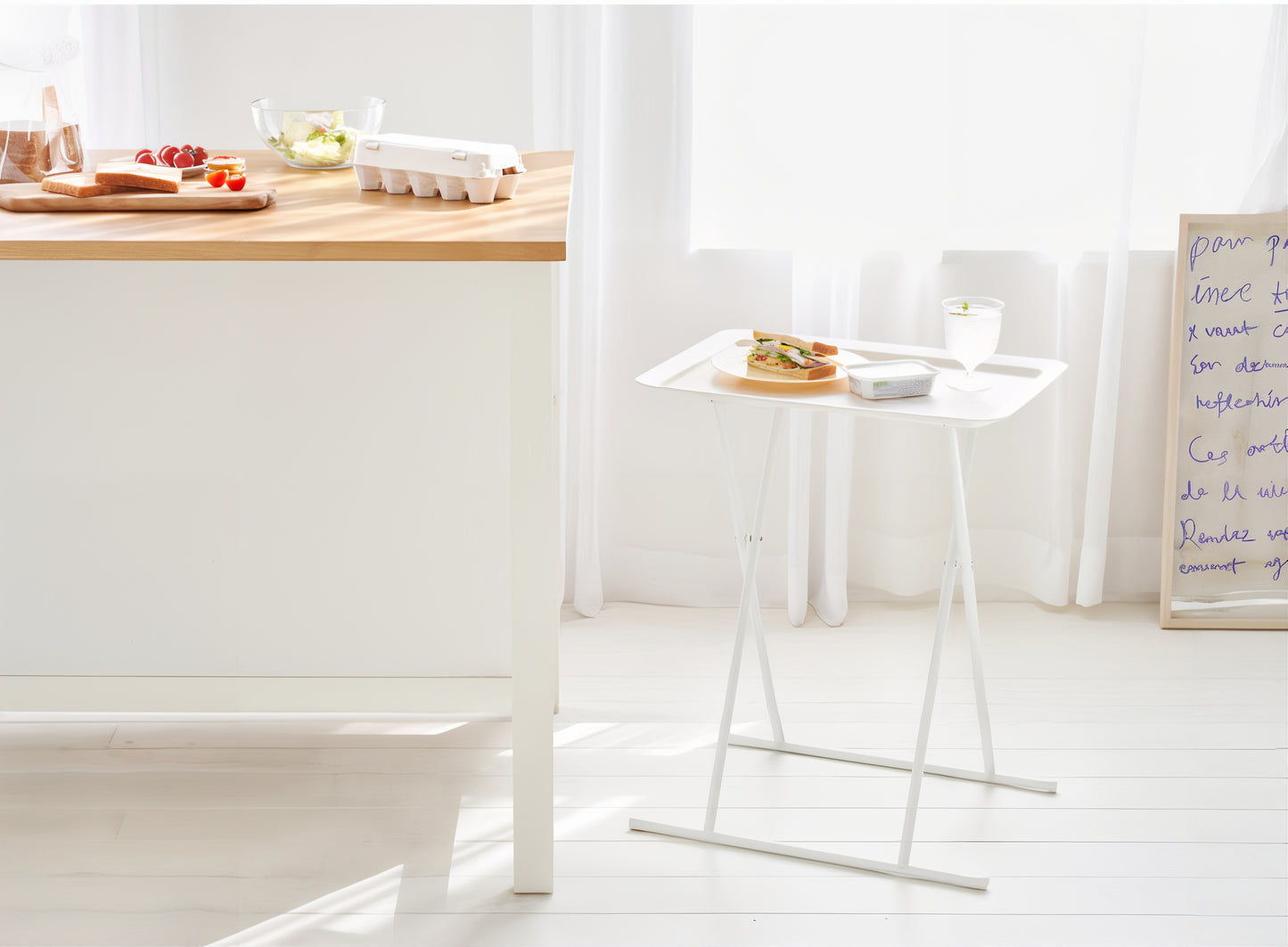 Foldable Steel Side Table