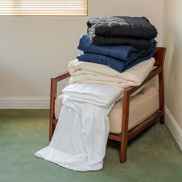 Soft Linen Touch Quilted Bed Skirt with Lace - image 5 of 6