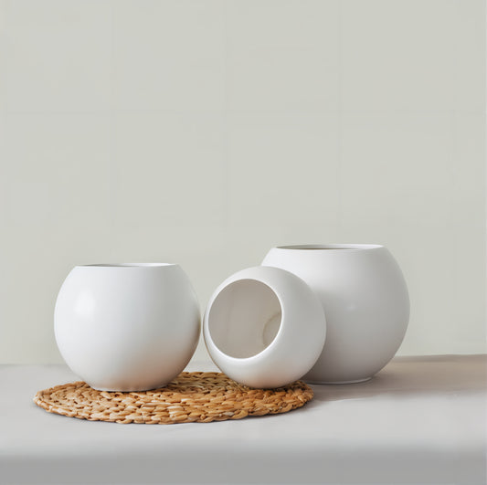 Rounded Moon Vase