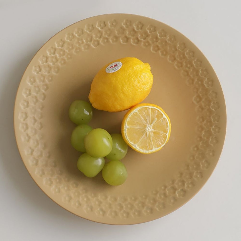 Daisy Rim Ceramic Plate