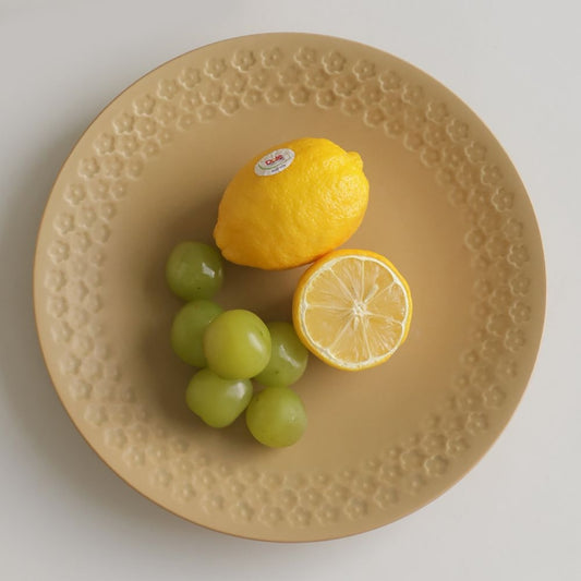 Daisy Rim Ceramic Plate