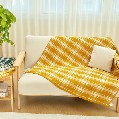 Check Knit Blanket
