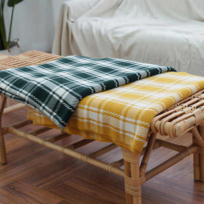 Check Knit Blanket
