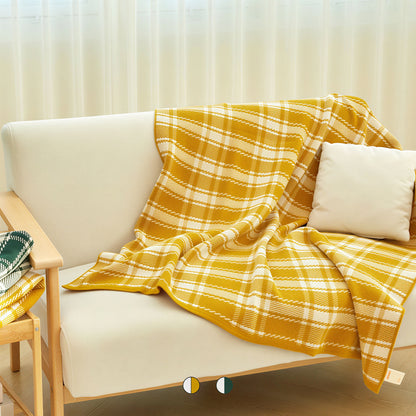 Check Knit Blanket