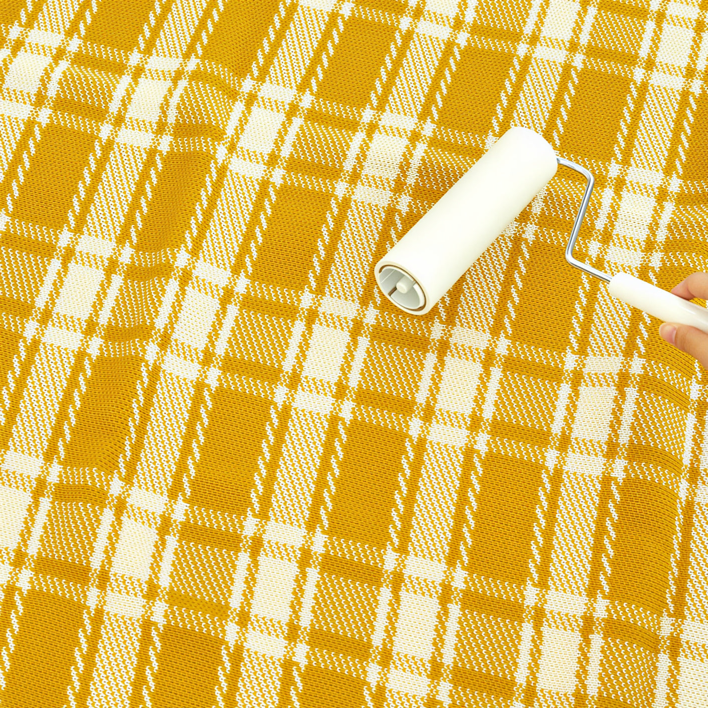 Check Knit Blanket