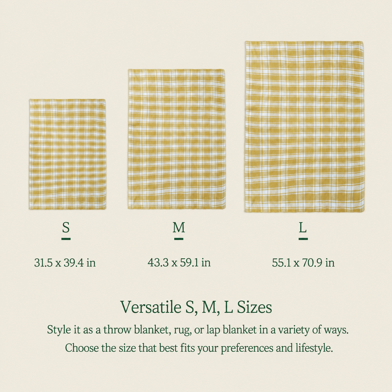 Check Knit Blanket