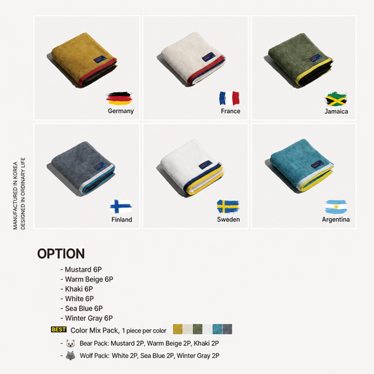 ODNR World Series Premium Hotel Towel Set (6-Piece)