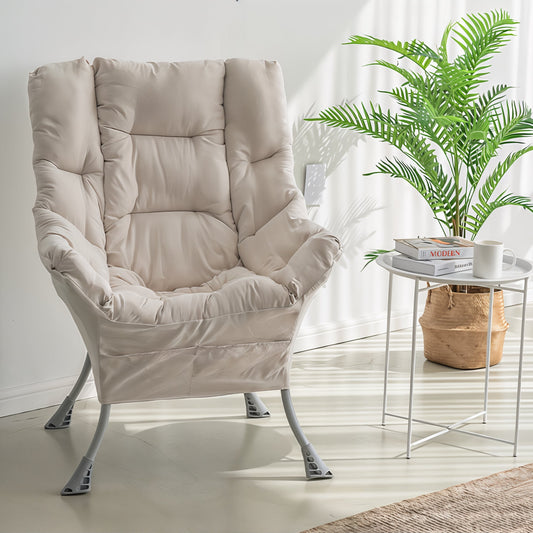 Padded Micro-Suede Lounge Chair