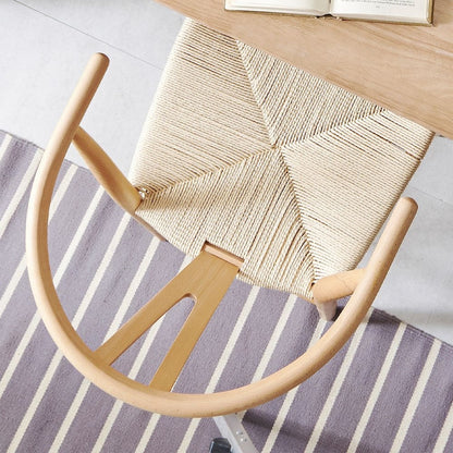 Curved Back Wooden Dining Chair