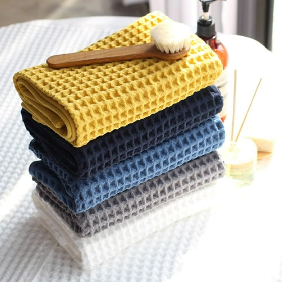 Quick-Dry Antibacterial Waffle Towels (5-Pack)