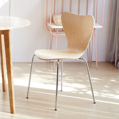 High Back Chrome Legs Dining Chair