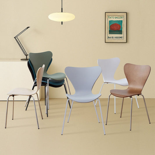 High Back Chrome Legs Dining Chair